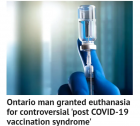 Canada începe eutanasierea victimelor vaccinului COVID-19. Medicii din Ontario au omorât asistat in primul caz al unei comisii speciale