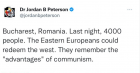 Celebrul Jordan Peterson după conferința de la București: "Est-europenii ar putea salva Occidentul. Ei își amintesc 'avantajele' comunismului"
