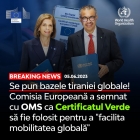 Cristian Terheș: Se pun bazele tiraniei globale! Comisia Europeană a semnat cu OMS ca Certificatul Verde să fie folosit pentru a "facilita mobilitatea globală"

