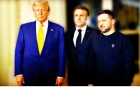 Donald Trump a avut la Paris o întâlnire trilaterală cu Emmanuel Macron și președintele ucrainean Volodymir Zelensky
