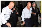 Imagini uluitoare cu Bruce Willis! Beat mort, cărat de bodyguarzi până la mașină! Ce a spus actorul tot drumul