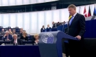 Klaus Iohannis, în Parlamentul European: "Românii și-au făcut auzită vocea apărând statul de drept"