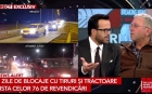 Liderul protestatarilor a plecat din emisiunea lui Mihai Gâdea după ce au rulat imagini cu fermierul la iUmor: "Mă puneți în mașina de carne a televiziunii dumneavoastră"