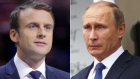 Macron îl primește pe Putin la Versailles, gata de o "relație în forță"