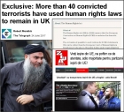 Mai mult de 40 de teroriști islamici condamnați au folosit o lege ce favoriza musulmanii inițiată de Theresa May, pentru a rămâne în Marea Britanie și a ucide în continuare