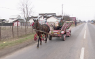 O căruţa "de fițe" face furori. E "tunată" și are claxon, lumini de semnalizare şi radio stereo!