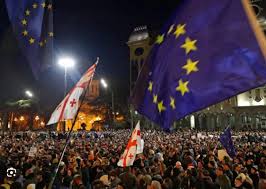 Sorosiștii cheamă lumea la proteste în Georgia. Aderarea la UE se amână!