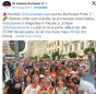 Și Ambasadorul SUA a fost la marșul homosexualității. Ambasada Americii a felicitat activiștii LGBT pentru "cel mai mare marș #Pride din istoria României!"

