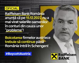 Boicotul are succes: Raiffeisen Bank România recunoaste oficial ca are probleme mari cu banii!