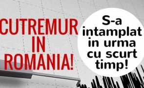 Cutremur de 3,7 grade pe scara Richter în România marți la ora 11:14