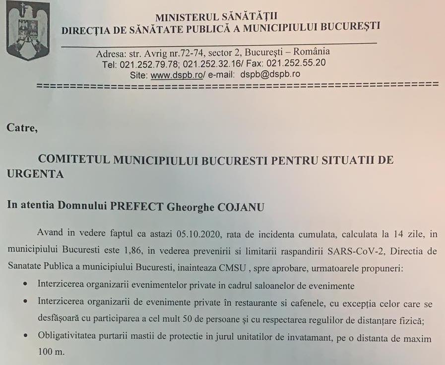 DSP cere interzicerea slujbelor religioase în spații deschise, evenimente, inchiderea restaurantelor