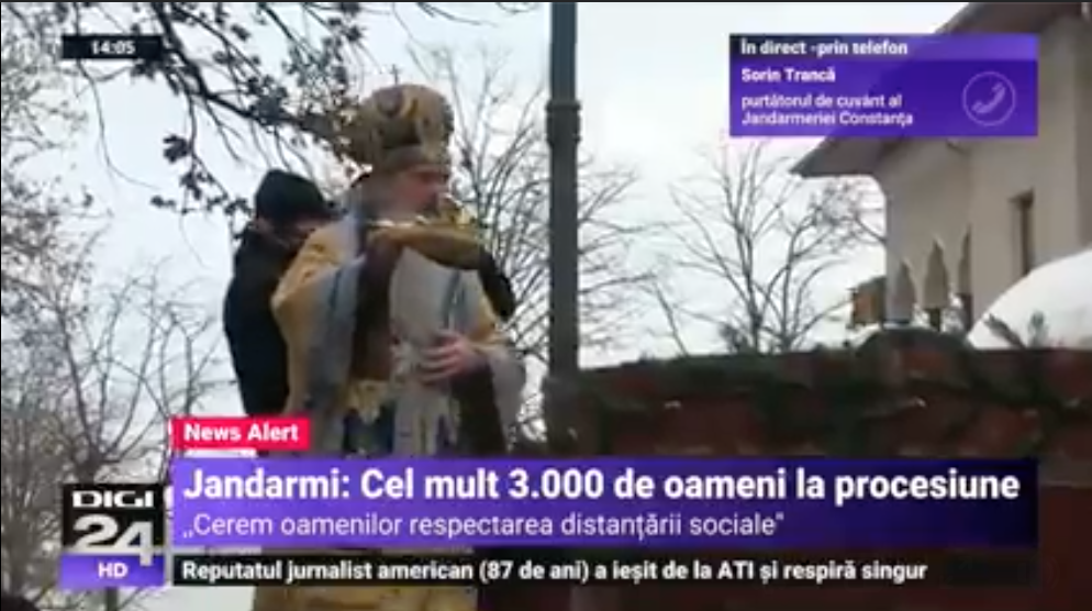 Jandarmeria e incapabilă sa explice discriminarea intre slujbele religioase si manifestarile culturale legat de numarul de participanti