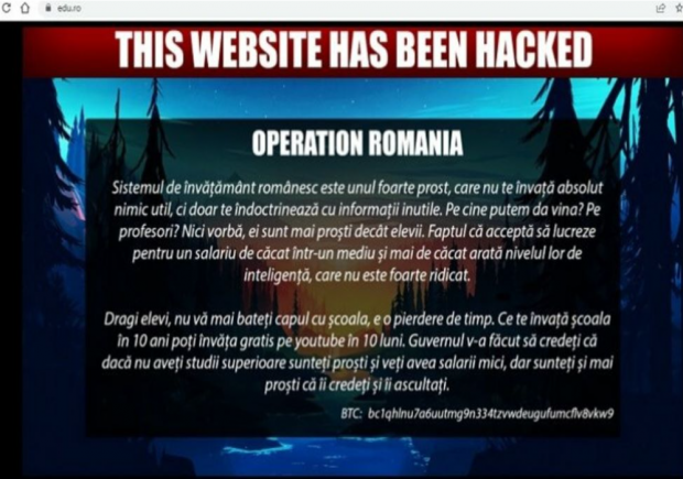 Site-ul Ministerului Educației a fost spart. Mesajul hackerilor: 